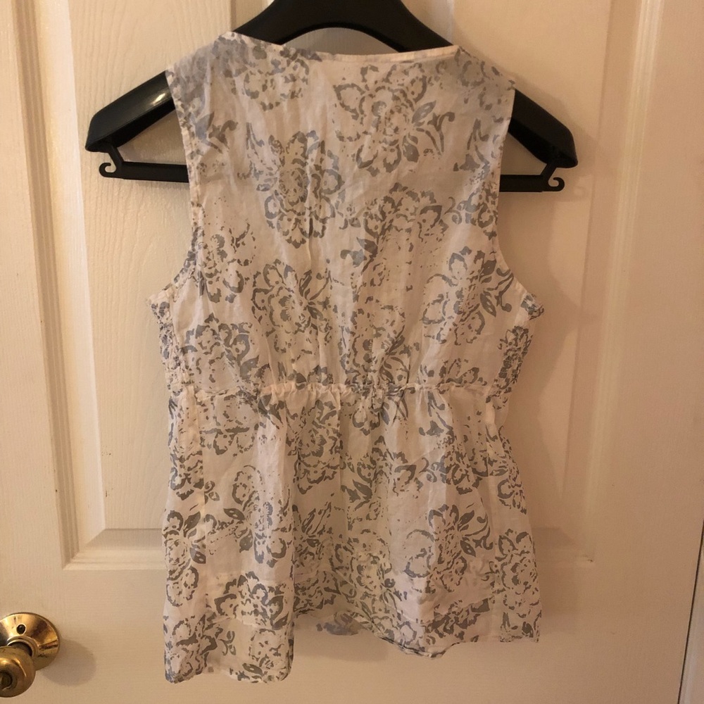 Ann Taylor Loft  Gray Blouse - Picture 2 of 3